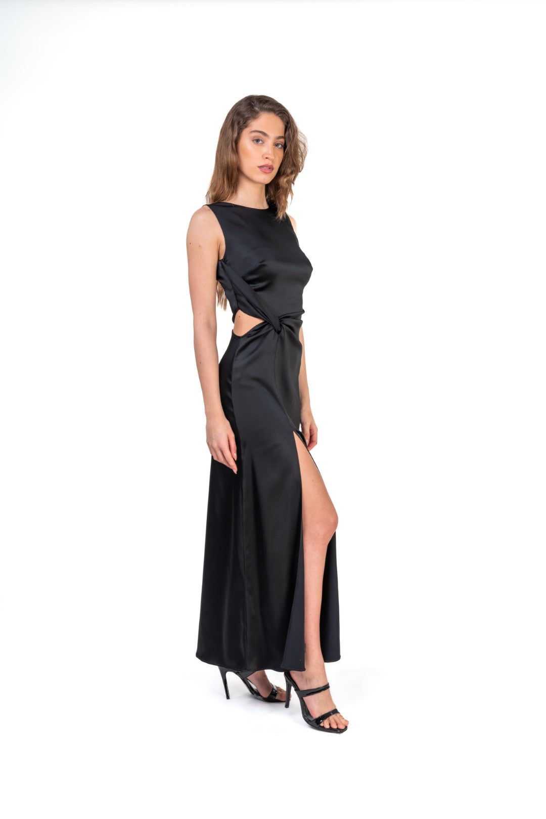 Maxi Dress With Side Cut and Front Slit